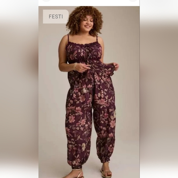 🍁🍁🌟 2 PIECE NWT SET TORRID FESTI 2 Piece Set 1x Pants 3x Top - Picture 2 of 5